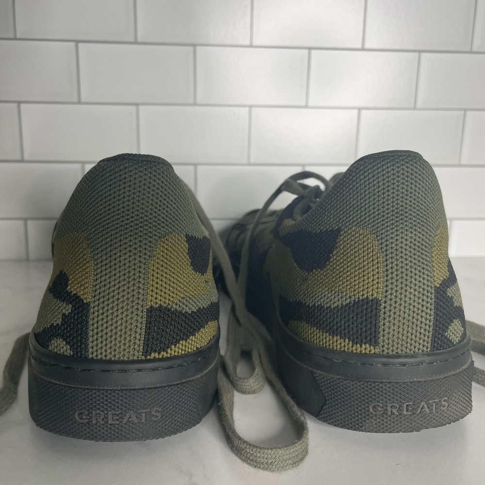 Greats Olive and Black Men’s Camouflage Sneakers: Size 12 - Picture 9 of 10